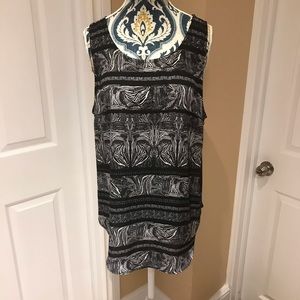 Dynamite open/split back blouse